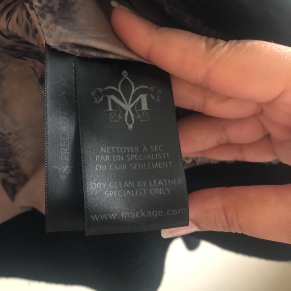 Mackage leather jacket - Picture 7 of 9